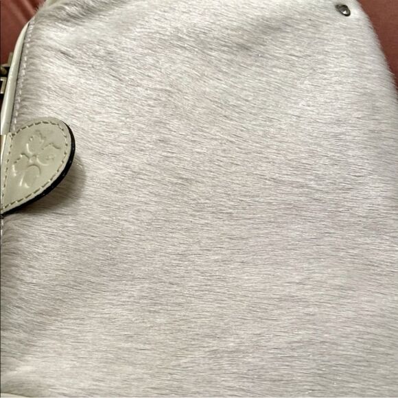 Patricia Nash Gracchi Leather Calf Hair Satchel - Picture 10 of 11